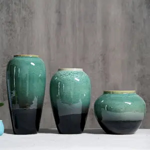 Décoration intérieure Vases de sol modernes, grands et décoratifs, grands vases en porcelaine, lot de 3