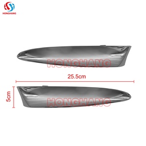 Chaoshenghang Cặp Chrome Phía Trước Bumper Trên Nướng Khuôn Trim Cho <span class=keywords><strong>Fiat</strong></span> 500 2007-2015 - Product Image 1