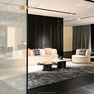 Estilo minimalista italiano paraíso tela giratoria terciopelo cuatro plazas sofá Bordone moderno sala de estar Villa apartamento sofá conjunto - Product Image 2