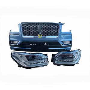 Pour <span class=keywords><strong>Lincoln</strong></span> <span class=keywords><strong>Navigator</strong></span> 2018-2023 Pare-chocs complet, phares, ventilateur, radiateur, capteur de stationnement, faisceau de câblage, pare-chocs avant de haute qualité - Product Image 2