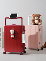 Valise à roulettes moderne, élégante, durable, à coque rigide, légère, avec roues pivotantes à 360°, tige large, grande capacité, humide/sec