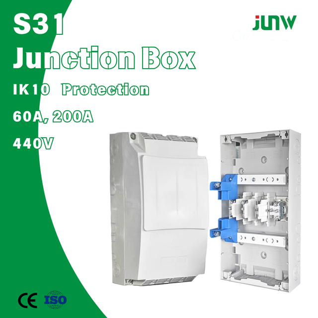JUNW S31 Distribution Box New 4-Way 6-Way MCB Cable Branch Box Fused Power Equipment 200A 240V