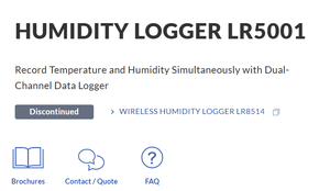 Japanese HIOKI LR5001 FMI Humidity <b>Logger</b>, Direct Sales With Product Guarantee. - Product Image 2