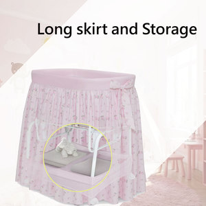 Factory Wholesale Breathable Mesh <b>Swing</b> Baby Crib Rocking Bassinet Wooden <b>Frame</b> <b>Swing</b> Baby Crib - Product Image 3