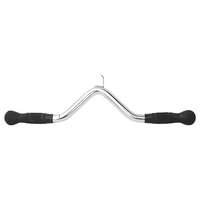 Nouveau style de traction triceps en forme de v, barre de pression, poignées mag, gym, fitness, poulie, câble métallique, poulie avec poignée en caoutchouc