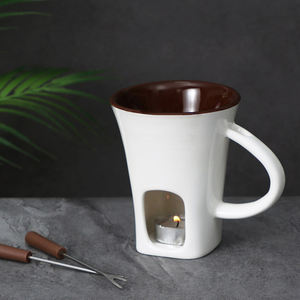 Juego <span class=keywords><strong>de</strong></span> herramientas <span class=keywords><strong>de</strong></span> queso <span class=keywords><strong>de</strong></span> cerámica 2025 <span class=keywords><strong>de</strong></span> moda, Mini crisol moderno personalizado, estufa <span class=keywords><strong>de</strong></span> <span class=keywords><strong>mantequilla</strong></span>, calentador, taza <span class=keywords><strong>de</strong></span> Fondue, tenedores para queso <span class=keywords><strong>de</strong></span> Chocolate - Product Image 4