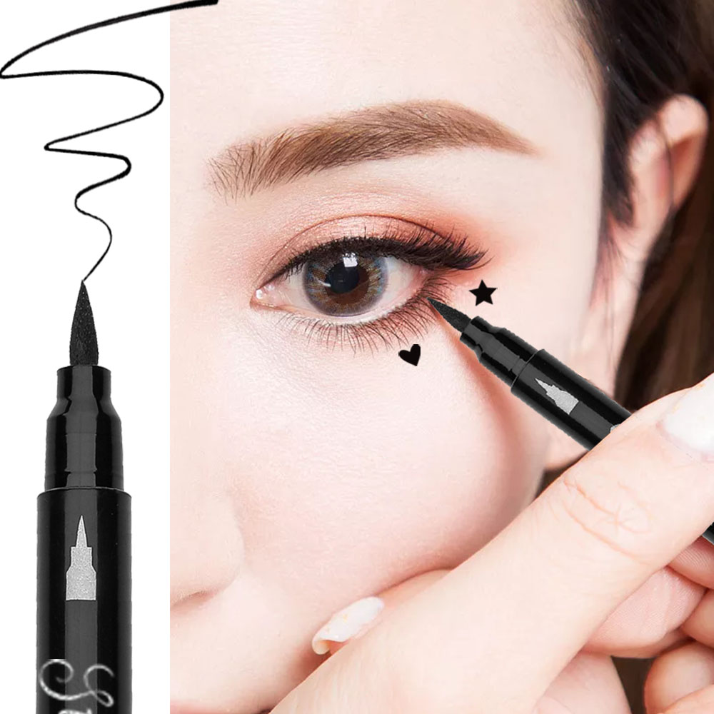 3 в 1, водостойкая черная жидкая подводка для глаз