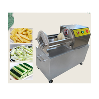 Hoge snelheid Automatische 304 roestvrij staal Commerciële Franse Fry Aardappelstrip snijmachine voor Fastfood Centrale Keuken