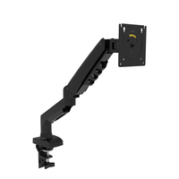 Support de bureau pour moniteur OMNI, bras pivotant à mouvement complet avec ressort à gaz, VESA 75-100 mm, rotation à 360° et gestion des câbles pour écrans de 17 à 30 pouces