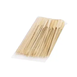 HOT SELL Bamboo Barbuque 9cm 12cm Skewer Golf Pick Food Grade Disposable Bamboo Gun Skewer For BBQ