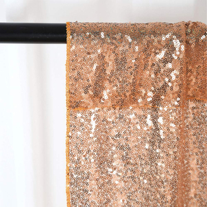 Penjualan laris 4 kaki X 6 kaki payet emas mawar dekorasi tirai pesta rumah Natal kedatangan baru profesional <span class=keywords><strong>Glitter</strong></span> 3mm - Product Image 4