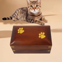 Nuevo diseño, gran oferta, urna de madera para mascotas de alta calidad para gatos y perros, puede contener cenizas, collares, cabello y otras mascotas celestiales conmemorativas