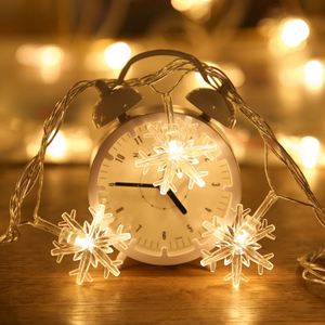 Guirnalda de luces LED de copo de nieve de 3M, adorno de luces Led, guirnalda con batería, decoraciones navideñas de Año Nuevo 2022 - Product Image 4