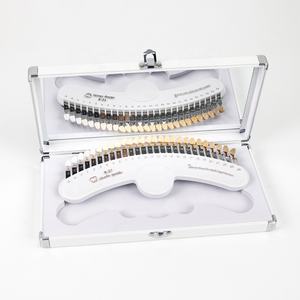 पेशेवर 3 डी पोर्सिलेन दंत दांत सफेद धातु मामले के साथ 27 रंग छाया गाइड - Product Image 1