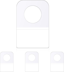 Móc treo tabs lỗ tròn tự dính treo tabs nhiệm vụ nặng nề dính dính rõ ràng treo tabs cho bán lẻ hiển thị - Product Image 4