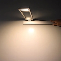 Lampe à clip portable gris et noir pour éclairage d'exposition, éclairage LED pour bannière publicitaire de salon professionnel, 120 LED pour exposition