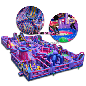 Parc de jeux gonflable géant d'aventure, parcours d'obstacles gonflable, jeux d'amusement, parc de <span class=keywords><strong>trampoline</strong></span> gonflable - Product Image 1