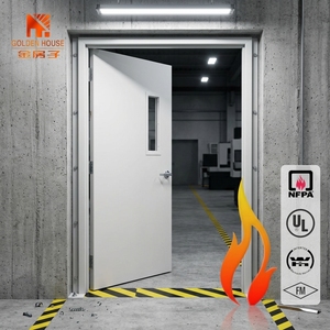 Porta in Acciaio Resistente al Fuoco per 1,5 Ore Golden House con Certificazione FM/UL/WHI per Uso Commerciale Garanzia di 5 Anni - Product Image 4