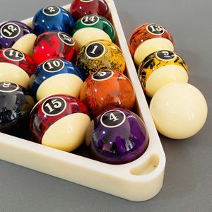 Bola de Billar Taiwan Dream Crystal Ball de 5.72CM, Negra, Número 8, para Billar Americano de Nueve Bolas, Accesorios para Billar de 16 Colores - Product Image 3