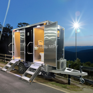 Remorques de toilettes mobiles de luxe 2025, salle de bain, douche, prix personnalisé bon marché, remorque de toilettes portable - Product Image 4