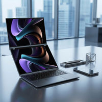 Innovador Portátil de Pantalla Dual de 14 Pulgadas, Core I7, Pantalla Táctil de 120Hz, para Entretenimiento en el Hogar, Estudio, Venta al Por Mayor, Personalización OEM