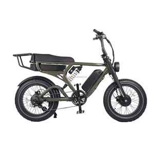 Bici Elettrica Ibrida da Città a Sospensione Completa, Doppio Motore 1000W, E-bike da Montagna con Pneumatici Fat da 20 Pollici, Batteria al Litio, Telaio in Lega di Alluminio - Product Image 6