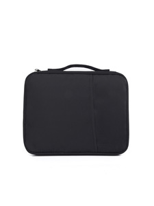 Sacoche pour ordinateur portable en PU grande capacité 14 pouces, personnalisable avec logo, porte-documents de bureau élégant, mallette en cuir fine faite à la main pour homme - Product Image 1