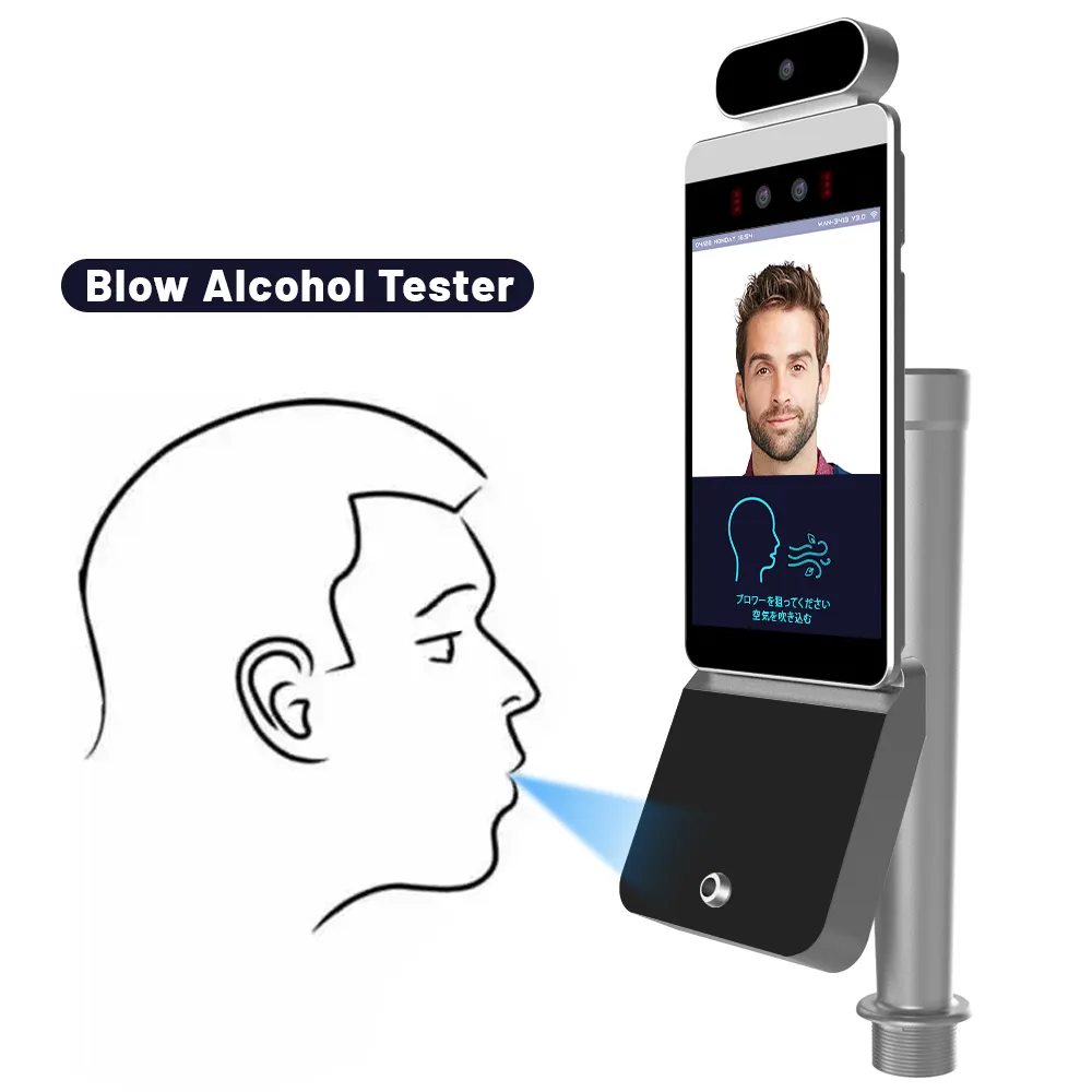 Fisja 안드로이드 10.0 얼굴 인식 출석 안드로이드 Apk 디지털 호흡 알코올 테스터