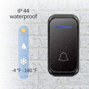 Timbre Inteligente para Puerta con Enchufe para Reino Unido, UE y EE. UU., con 1, 2 o 3 Receptores, Resistente al Agua, 38 Tonos de Llamada, Timbre Inalámbrico - Product Image 2