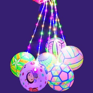 Pelota de PVC con Luces LED Intermitentes, Juguete Luminoso Mágico Nocturno, Globo de Juguete con Palo, Pelota de Fútbol - Product Image 5