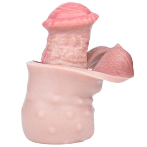 FAAK-G1331 Extensor de Pene de Silicona con Nudo de Caballo Largo, Funda de Fantasía Impermeable para Agrandar el Pene, Potenciador de Estimulación para Parejas - Product Image 5
