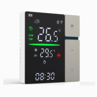 Controlador de Temperatura WiFi Tuya, Termostato Inteligente NTC ±1 ° Control Remoto C APP, Calibración de Temperatura, Bloqueo Infantil, OEM