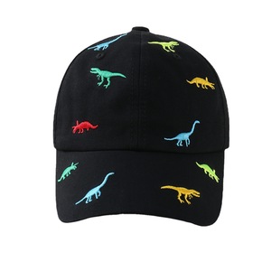 New Solid Color Casual Sunscreen Baby <strong>Hat</strong> Children's Sun Visor Breathable Cartoon <strong>Dinosaur</strong> Embroidery Children's Baseball Cap - Product Image 2
