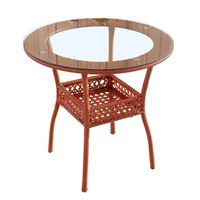 Table ronde en verre haut/table à manger en verre/verre trempé