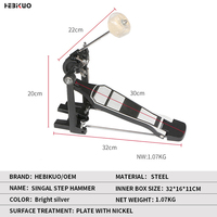 G600 Percussion Bass Drums Pedals Musical Instruments Customized Chrome Plated Drum Kick Pedal