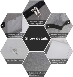 Hot Selling <strong>Fabric</strong> Zippered <strong>Underbed</strong> <strong>Storage</strong> Organizer with Handles Bed <strong>Storage</strong> Container for Clothing Tools in Garage <strong>Storage</strong> - Product Image 3