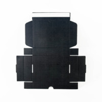 Boîtes d'expédition de stockage empilables pliables avec logo personnalisé Boîte postale ondulée kraft à bande déchirable Emballage pour vêtements