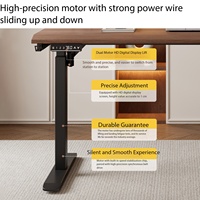 Bureau debout électrique moderne haut de gamme à double moteur, plateau en acier de 3 cm d'épaisseur, extensible et pliable, pour bureau à domicile et poste de travail