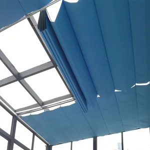 Manufacturers Smart Motorized Shade Skylight Roof Roller Blind Outdoor Electric Retractable Awnings