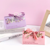 Boîte à bonbons de luxe romantique pour mariage et festival, idéale comme cadeau, intemporelle, écologique, en carton ivoire, couleur unie, idées de boîtes élégantes