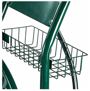 Carrete de manguera de riego de cuatro ruedas de acero inoxidable duradero para jardín al por mayor - Product Image 6