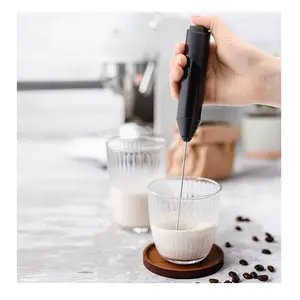 Portable Stainless Steel Milk Coffee Frother Hand Automatic Battery Operated Electric Foam Maker