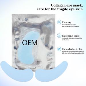 Masque pour les yeux en collagène bleu à étiquette privée, patchs hydrogel anti-âge pour les rides, logo personnalisé, patchs sous les yeux, soins de la peau coréens - Product Image 2