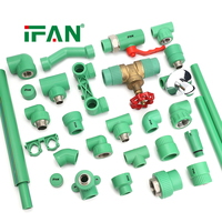 Raccords de tuyauterie PPR en laiton IFAN, filetés mâle et femelle, PN25, pour systèmes d'eau