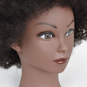 หัวหุ่นฝึกทำ<span class=keywords><strong>ผม</strong></span>ทรงแอฟโฟร ขนาด 6-8 นิ้ว <span class=keywords><strong>ผม</strong></span>แท้ 100% |   หัวหุ่นฝึกทำ<span class=keywords><strong>ผม</strong></span>แบบหยิกสำหรับถักเปียและจัดแต่งทรงผม - Product Image 2