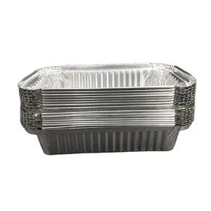 Food Grade Silver Box Use for Hot Food Packing Aluminum Foil Container