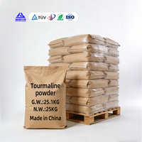Micropoudre de tourmaline de qualité nano, additif minéral à haute teneur en ions et infrarouge lointain pour la recherche en laboratoire, matériau nano en gros