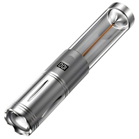 Lampe de camping multifonctionnelle étanche, rechargeable par USB-C, lanterne LED COB 15W, batterie externe 2500mAh, fonction de suspension magnétique