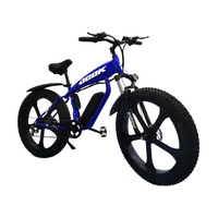 Vélo de montagne électrique 2026 500W 48V 10.4Ah 7 vitesses, pneus larges en alliage d'aluminium, batterie au lithium, moteur de moyeu avant, freins à disque mécaniques