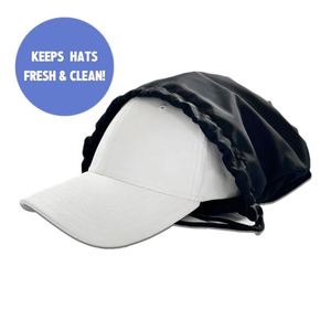 Pochette personnalisée avec logo, mini sac à cordon en satin doux, housse anti-poussière avec couvercle cadeau, personnalisable pour les chapeaux - Product Image 1